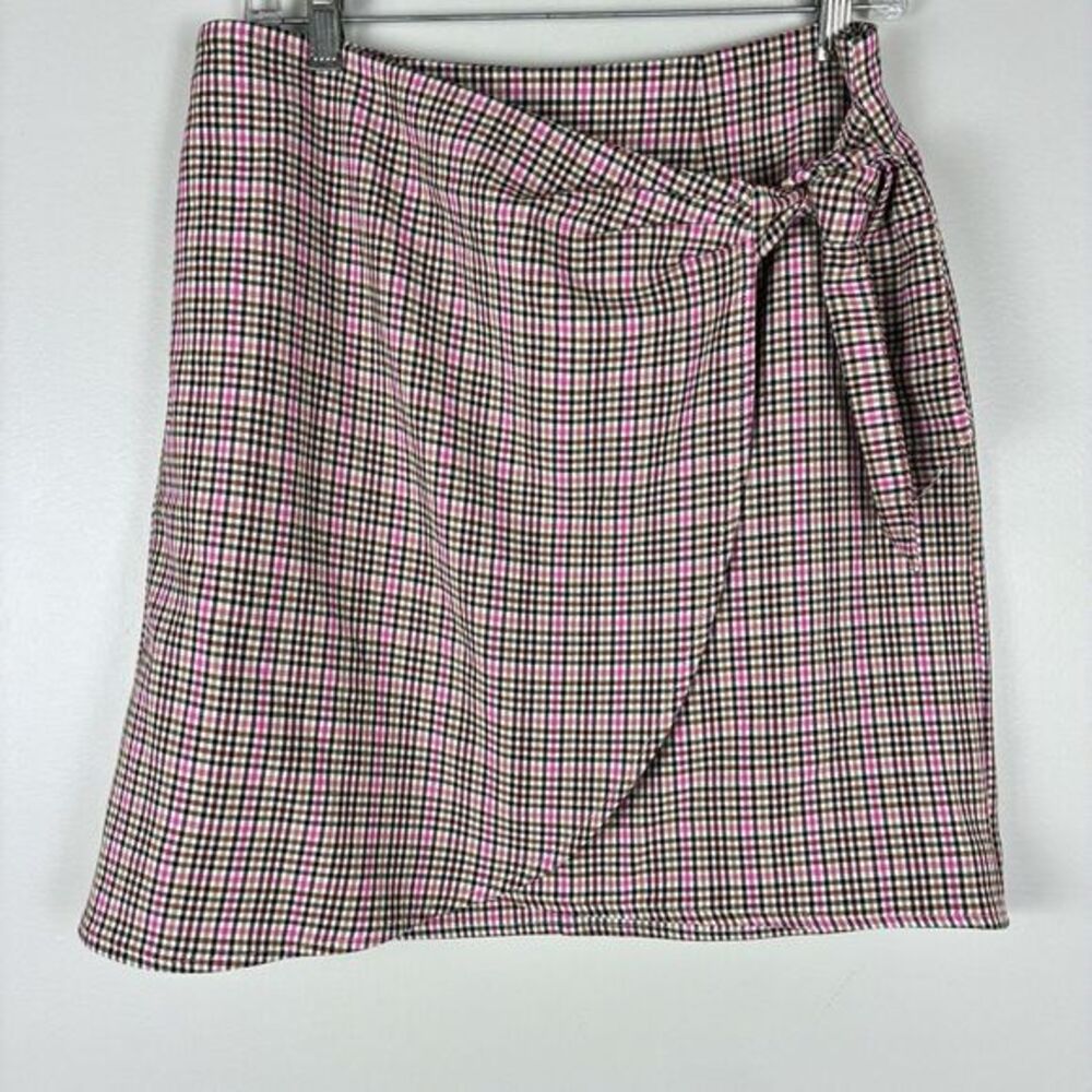 LOFT Plaid School Girl Skirt Sz 6 Pink Preppy Academia K‎ Pop